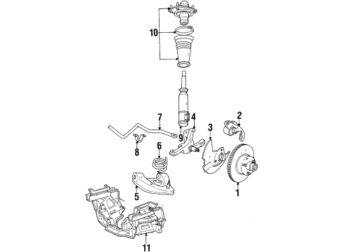 1985 Mercury Capri Front Suspension Diagram