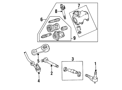 1997 Ford Ranger Steering Gear & Linkage Diagram 4 - Thumbnail