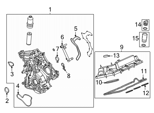2025 Ford Bronco Valve & Timing Covers Diagram 2 - Thumbnail