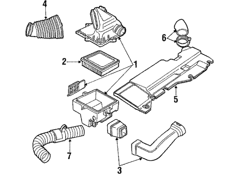 1990 Mercury Topaz Air Inlet Diagram