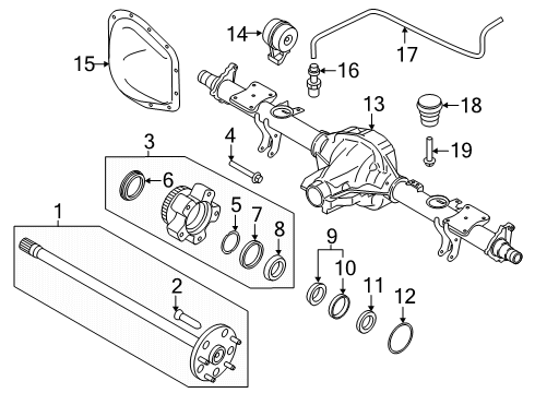 2024 Ford Transit-350 HD Rear Axle Diagram 2 - Thumbnail
