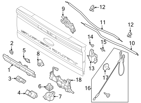 2023 Ford F-250 Super Duty Module - Parking Aid System Diagram for PC3Z-15K866-B