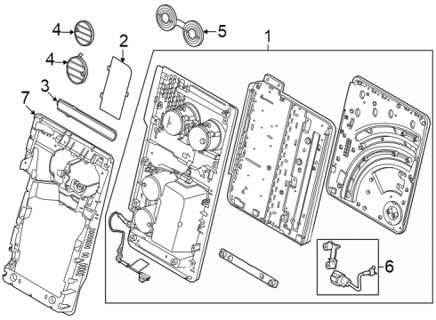 2024 Ford F-250 Super Duty Split Bench Seat Diagram 3 - Thumbnail
