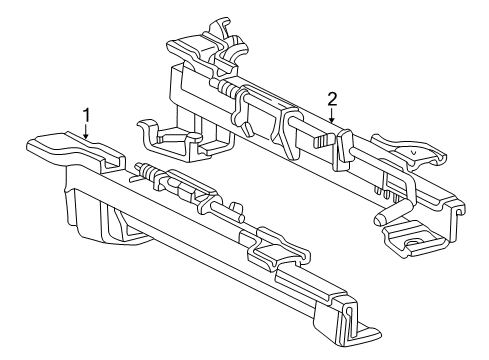 2002 Ford Mustang Tracks & Components Diagram 2 - Thumbnail