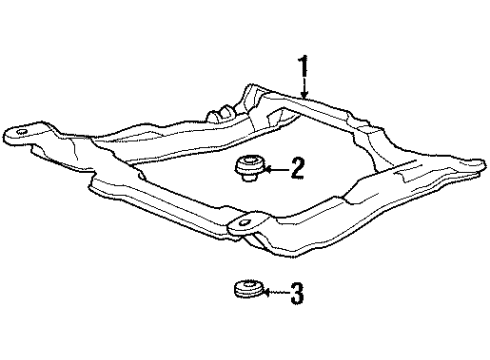 1996 Ford Windstar Bushing, Upper Diagram for F68Z-5C148-AA