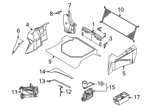 2009 Ford Focus Repair Kit Diagram for AG1Z-1568-A