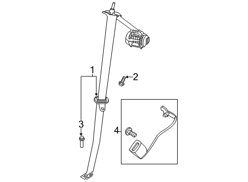 2024 Ford Explorer Third Row Seat Belts Diagram