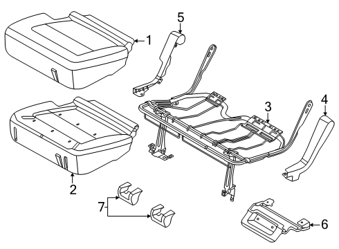 2024 Ford Bronco Rear Seat Components Diagram 8 - Thumbnail