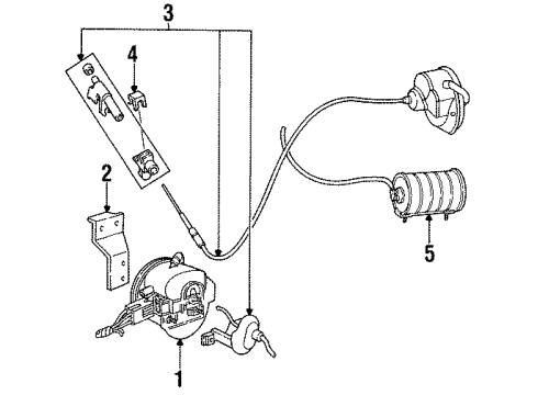 1993 Ford Bronco Cruise Control System Diagram