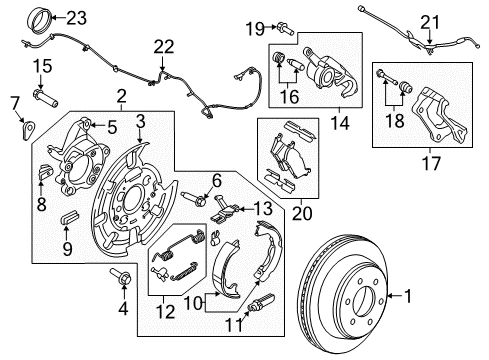 2020 Ford F-150 Brake Components Diagram 6 - Thumbnail