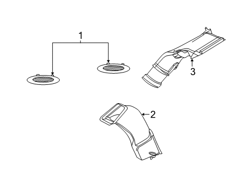 2017 Ford Explorer Ducts Diagram 2 - Thumbnail