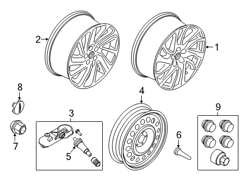 2024 Lincoln Corsair Wheels Diagram 2 - Thumbnail