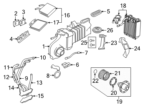 2004 Ford Explorer Auxiliary Heater & A/C Diagram