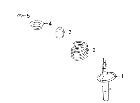 2007 Ford Freestyle Struts & Components Diagram