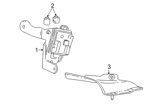 2000 Ford Excursion ABS Components Diagram