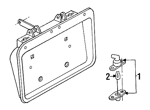 1995 Mercury Villager License Lamps Diagram