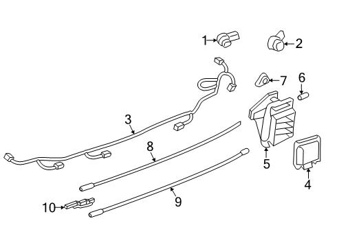 2019 Ford Expedition Electrical Components - Rear Bumper Diagram