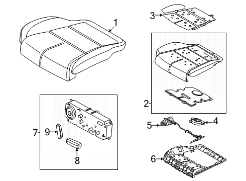 2025 Lincoln Navigator Front Seat Components Diagram 3 - Thumbnail