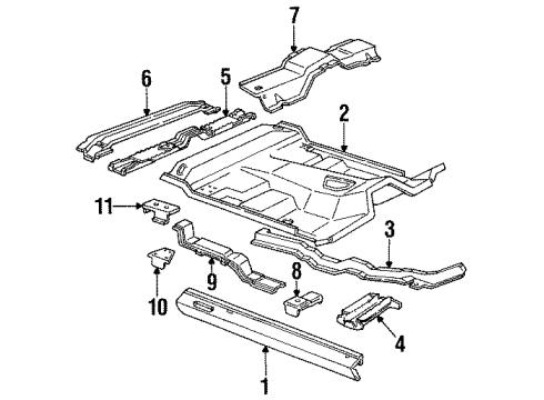1997 Ford Ranger Floor Diagram 2 - Thumbnail