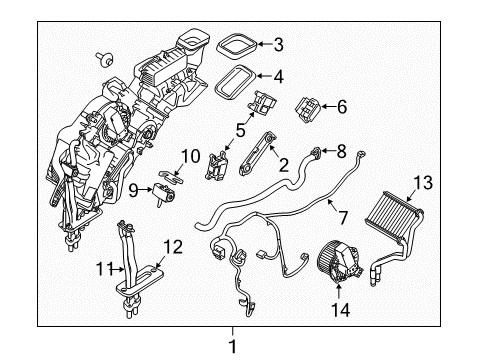 2018 Lincoln MKT Control Module Diagram for AE9Z-19E624-C