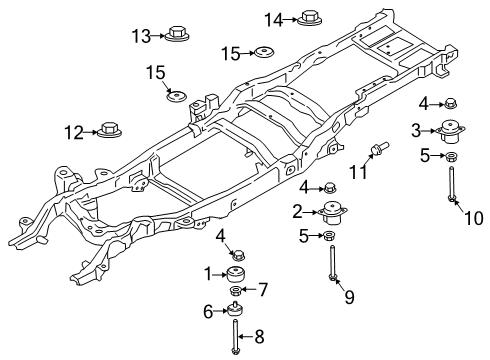 2019 Ford F-250 Super Duty Frame & Components Diagram 6 - Thumbnail