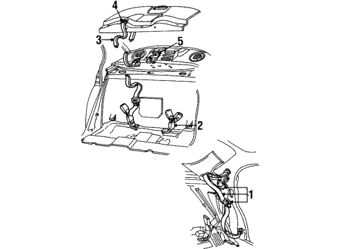 2002 Lincoln Continental Rear Seat Belts Diagram
