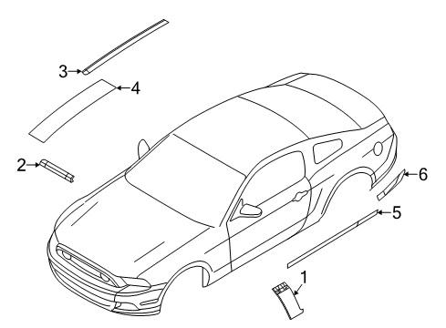 2013 Ford Mustang Stripe Tape Diagram 13 - Thumbnail