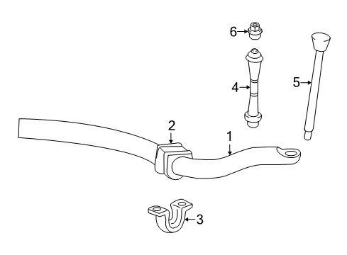 2002 Mercury Mountaineer Stabilizer Bar & Components Diagram 2 - Thumbnail