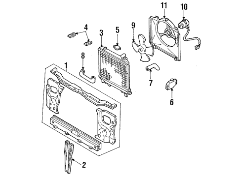 1991 Ford Festiva Cooling Fan Diagram 2 - Thumbnail