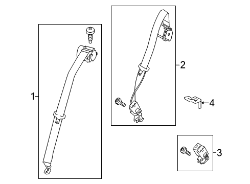 2012 Ford Focus Seat Belt - Body Diagram 3 - Thumbnail