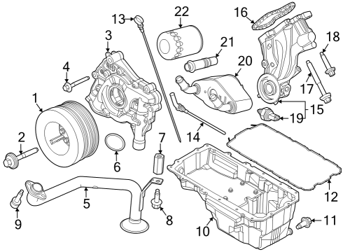 2023 Ford F-150 Engine Parts Diagram 6 - Thumbnail
