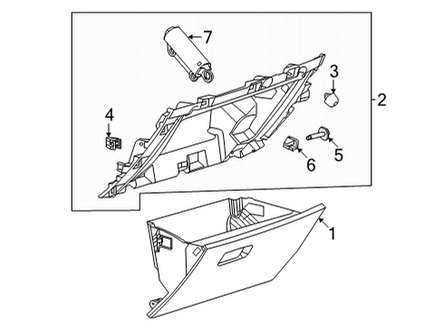 2024 Ford Mustang Mach-E Glove Box Diagram