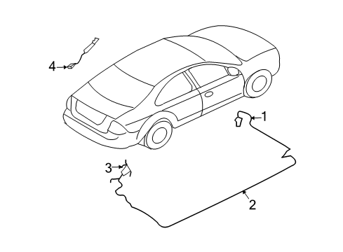 2006 Mercury Milan Antenna & Radio Diagram