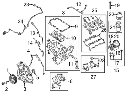 2021 Ford F-150 Engine Parts Diagram 3 - Thumbnail