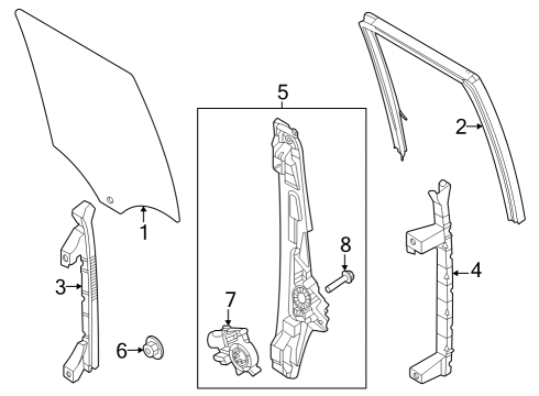 2023 Ford F-250 Super Duty Rear Door Diagram 2 - Thumbnail