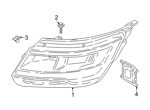 2025 Lincoln Corsair Headlamp Components Diagram 2 - Thumbnail