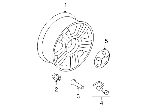 2008 Ford F-150 Wheels Diagram 6 - Thumbnail