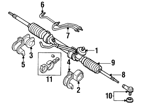 2002 Ford Escort Steering Gear & Linkage Diagram 3 - Thumbnail
