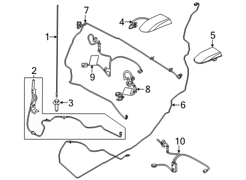 2025 Ford F-150 Antenna & Radio Diagram 3 - Thumbnail