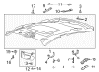 Ford Sun Visor Diagram - FS7Z-5404104-XB