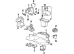 Ford Taurus Center Console Base Diagram - XF1Z54045A36AAA