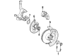 Ford Aerostar Backing Plate Diagram - E69Z2K005A
