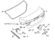 Ford Focus Trunk Lid Latch Diagram - BM5Z-5443150-B