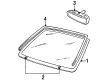 Lincoln Continental Windshield Diagram - F5OY-5403100-A