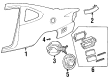Ford Escort Fuel Door Diagram - F8CZ-63405A26-AA