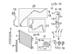 Ford A/C Condenser Diagram - 7C3Z-19712-B