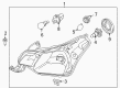 Ford Focus Headlight Diagram - 9S4Z-13008-D