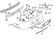 Ford Bumper Cover Diagram - DR3Z-17K835-BAPTM