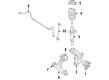 Lincoln MKS Strut Housing Diagram - DA5Z-18124-K