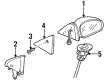 Ford Escort Car Mirror Diagram - F8CZ-17682-AA